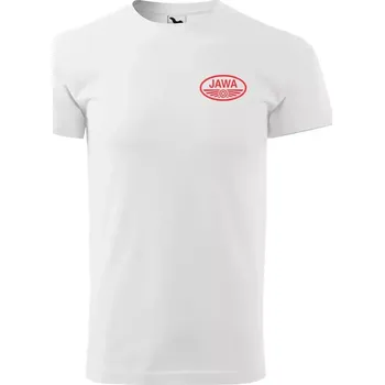 Pánské tričko Tričko JAWA 3T - bílá / 3XL / červená