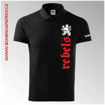 Polokošile Bohemia 1K s potiskem - černá / XXL