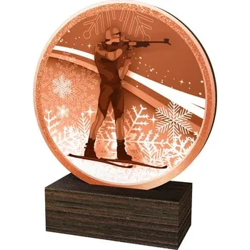 Poháry Bauer Dřevěná plaketa TFRW800 | Biatlon