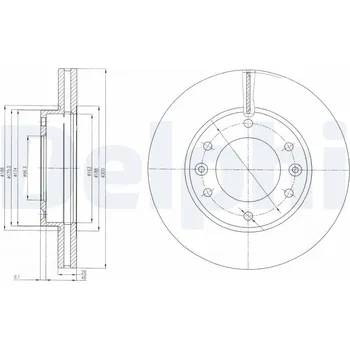 Brzdový kotouč Brzdový kotouč DELPHI BG4137
