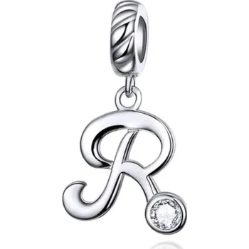 Přívěsek NUBIS® Stříbrný přívěšek korálek na náramek - písmeno R - B0352-R