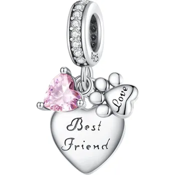 Přívěsek NUBIS® Stříbrný přívěšek korálek na náramek Best Friends - B0844