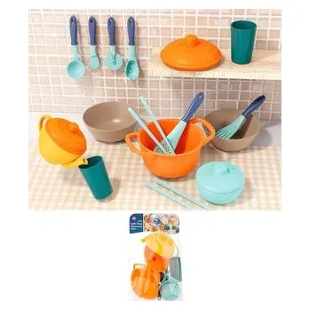 Dětská kuchyňka Zestaw naczyń 17el