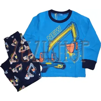 Chlapecké pyžamo Chlapecké pyžamo - bagr Kugo MP3781 , vel. 116 tm. modré