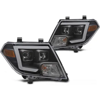 Přední světlomet TUNING-TEC Přední světla Nissan Frontier 010-14 černá TUBE LIGHT