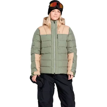 Bunda na snowboard Volcom Wms Puffleup Jacket lichen green M 2025 - Odesíláme do 24 hodin