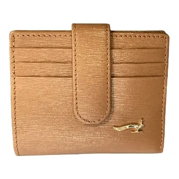 Peněženka Marta Ponti dámská kožená kartová peněženka hnědá B44P020 Camel