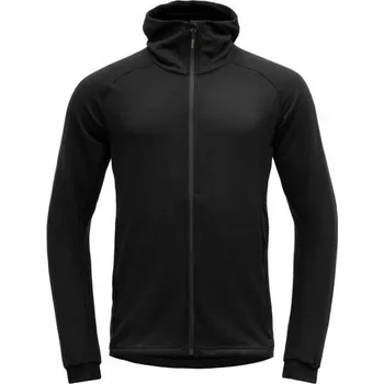 Pánská mikina Devold pánská mikina s kapucí Nibba Merino Jacket Hoodie Barva: CAVIAR, Velikost: L