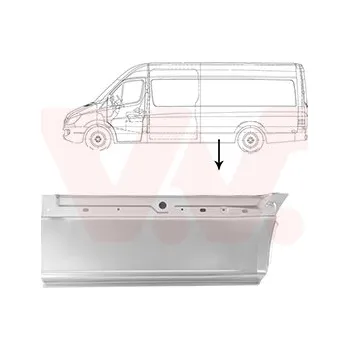 Blatník karosérie Boční stěna VAN WEZEL 2982141