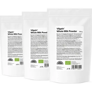Přisada na vaření a pečení Vilgain Sušené mléko plnotučné BIO – 3×&nbsp;250&nbsp;g