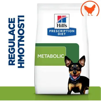 Krmivo pro psa Hill's PD Dog Metabolic Obesity&Weight Loss Mini Chicken 6kg + CashBack 27 Kč