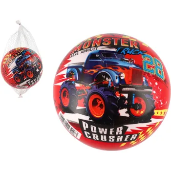 autíčko Teddies Míč Super cars monster truck nafouknutý 14cm v síťce