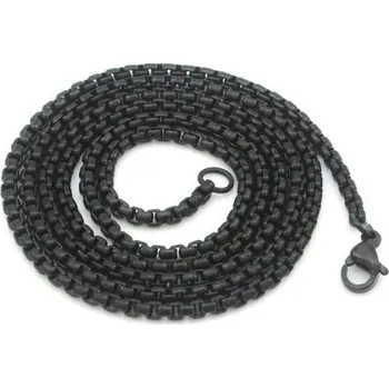 Řetízek Přívěskynakrk.cz Ocelový řetízek černý 45 cm