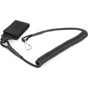 Airsoft Imperator Tactical Pružné jistící lanko na pistoli - černé