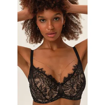 Podprsenka Esotiq Oksana podprsenka s kosticí - ESOP61X/černo-zlatá / 65F ESO1J010-61X