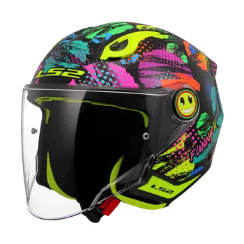 Helma na motorku LS2 OF622 FUNNY II JOY BLACK