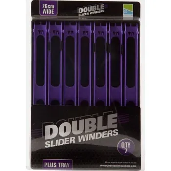 Rybářský háček Naviják na návazce Preston Double Slider Winders 26cm - žebřík, 1ks