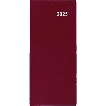 Diář Diář 2025 Měsíční diář - Božka - PVC - bordó (BMB1-3-25)