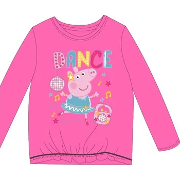 Dívčí tričko Dívčí tričko Peppa pig dance, růžové, vel. 92, 98, 104cm Velikost: 104cm