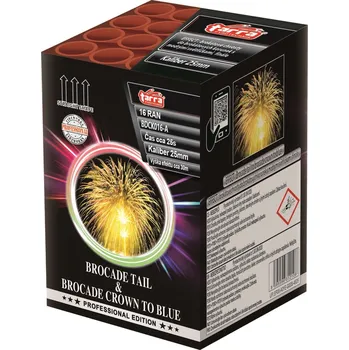 Zábavní pyrotechnika OHŇOSTROJ BROCADE TAIL & BROCADE CROWN TO BLUE 16 RAN 12/1