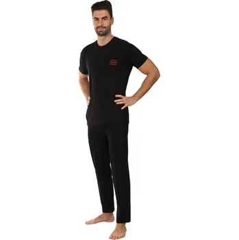 Pánské pyžamo Pánské pyžamo HUGO černé (50525331 001) XXL Možnost vrácení zboží ZDARMA do 120 dnů!