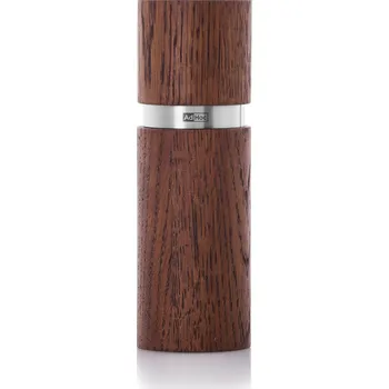 Kempingové nádobí AdHoc Mlýnek na pepř a sůl TEXTURA, CeraCut, dubové dřevo hnědý 15 cm