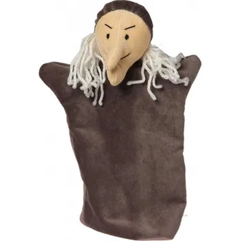 maňásek Maňásek na ruku - pohádkový maňásek -Jezinka šedá od firmy NOE (28 cm)