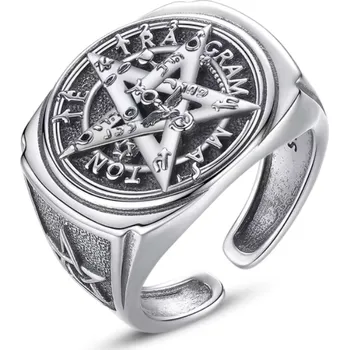 Prsten For Silver Pánský prsten s Pentagramem - Stříbro 925