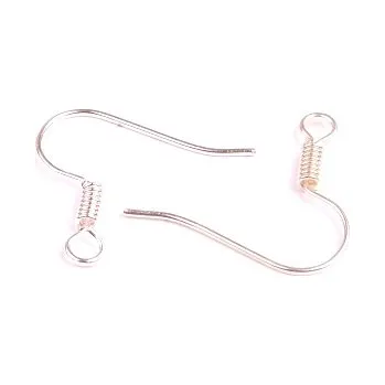 Korálek Afroháčky s pružinkou stříbrné 10 ks