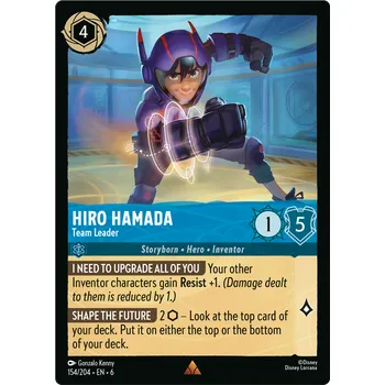 Karetní hra Hiro Hamada 154/204 - Azurite Sea Typ karty: Non-Holo
