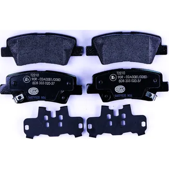 Brzdová destička Sada brzdových destiček, kotoučová brzda HELLA 8DB 355 020-371