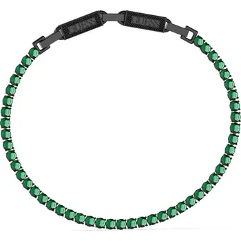 Šperk Guess Pánský ocelový náramek se zirkony Eternity JUMB03237JWBKGNT/U + 2 měsíce na vrácení zboží