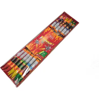 Zábavní pyrotechnika RAKETY - 6 OZ TRIDENT ROCKETS paper box 36/12
