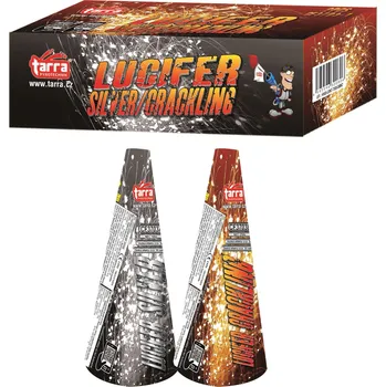 Zábavní pyrotechnika FONTÁNY LUCIFER SILVER / CRACKLING - 2 ks - 15/2