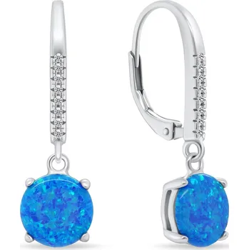 Náušnice Brilio Silver Krásné stříbrné náušnice s modrými opály EA1166WB + 2 měsíce na vrácení zboží