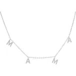 Agato Originální stříbrný náhrdelník Máma AGT-N009W (řetízek, přívěsek) + 2 měsíce na vrácení zboží