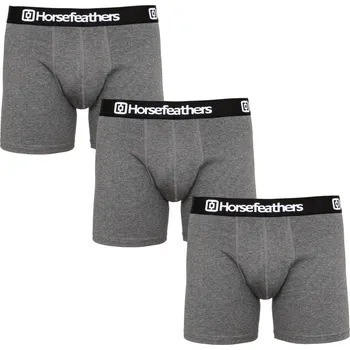 Boxerky 3PACK pánské boxerky Horsefeathers Dynasty heather antracite (AM067B) L Možnost vrácení zboží ZDARMA do 120 dnů!