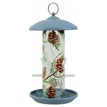 Krmítko pro ptáka Krmítko venkovní PINE kov,plast, modrá Zolux