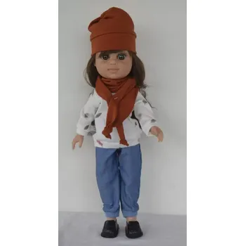 Panenka Realistická panenka holčička Agátka od firmy Berjuan (My Girl morena)