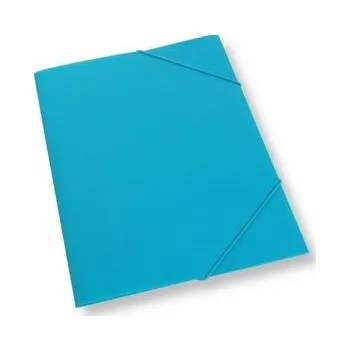 Set školních potřeb Teczka A4 z gumką plastikowa jasnoniebieska