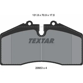 Brzdová destička Sada brzdových destiček, kotoučová brzda TEXTAR 2095310