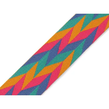 Oboustranný popruh šíře 50 mm Varianta: 2 multikolor