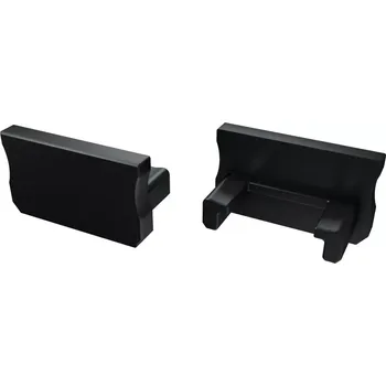 Příslušenství pro LED osvětlení PVC koncové záslepky do LED profilu A - BASIC, černé bez otvoru