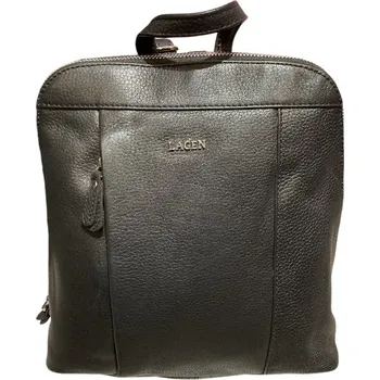 Městský batoh Lagen dámský kožený batoh černý BLC-20-1520 BLACK