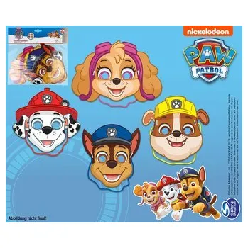 Party dekorace Párty papírové masky 4ks - tib