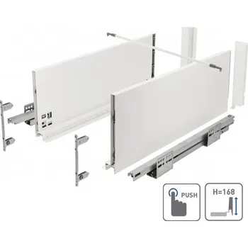 GTV Zásuvka AXIS PRO push to open pro otevření zásuvky 400mm bílá - vysoká H167