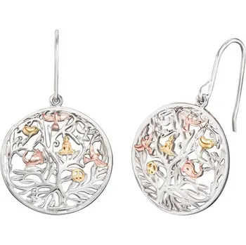 Náušnice Engelsrufer Stříbrné tricolor náušnice Strom života ERE-TREE-TRICO + 2 měsíce na vrácení zboží