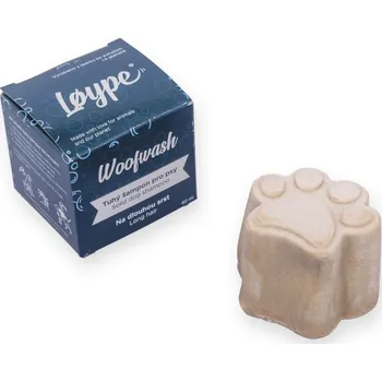 Kosmetika pro psa Loype Woofwash tuhý šampon na dlouhou srst