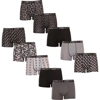 Boxerky 10PACK pánské boxerky Lee Cooper vícebarevné (LCUBOX10P0102-1440169) XL Možnost vrácení zboží ZDARMA do 120 dnů!