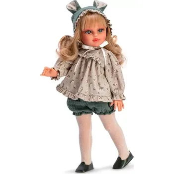 Panenka Realistická panenka SABRINA v šedé halence s kanýrky od firmy ASIVIL ze Španělska (Velikost 40 cm)